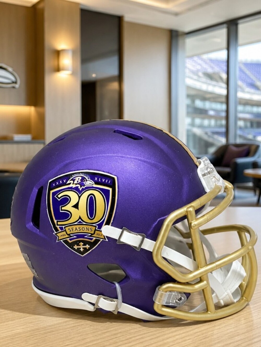 Baltimore Ravens 30th Anniversary Mini Helmet PSL Owner Exclusive 2025 Riddell